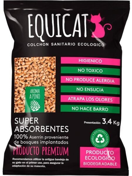 Sanitario Pellet ecológico EQUICAT 3,4kg