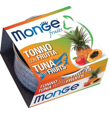 Lata Monge Atún con frutas gatos 80g