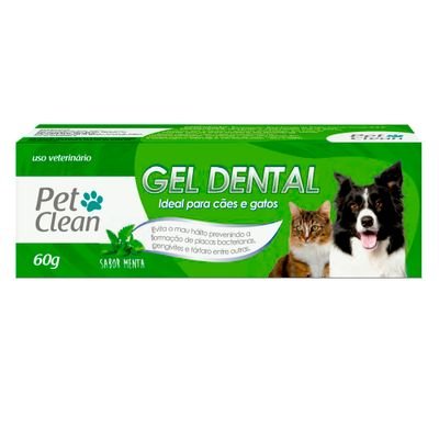 Gel dental Pet Clean 60g sabor menta
