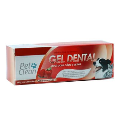 Gel dental Pet Clean 60g sabor frutilla