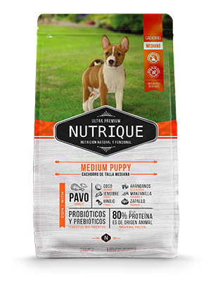 Nutrique dog cachorro raza mediana 3kg