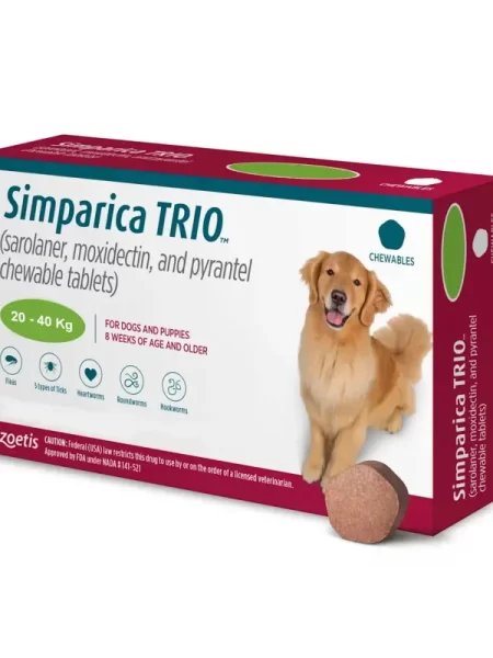 Simparica Trio 20 a 40kg 1 comp