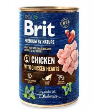 Lata BRIT pollo y arándanos 400g