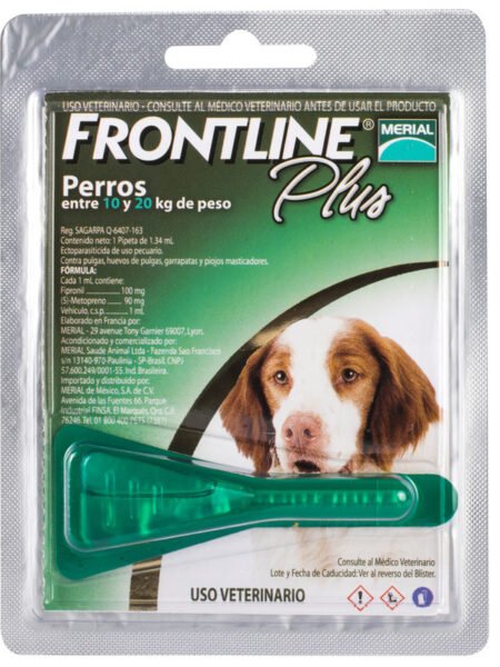 Frontline plus perro 10 a 20kg