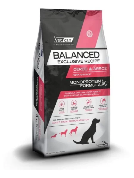 Balanced Perro Cerdo y Arroz 15kg